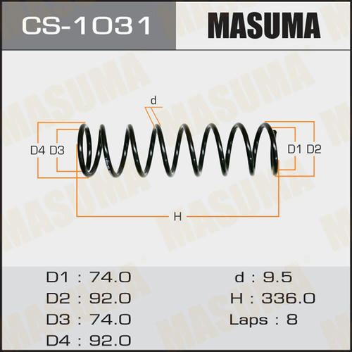 Пружина подвески Masuma, CS-1031