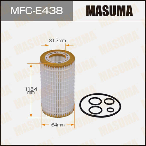 Фильтр масляный Masuma (вставка), MFC-E438