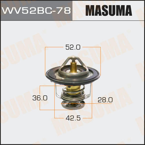 Термостат Masuma, WV52BC-78
