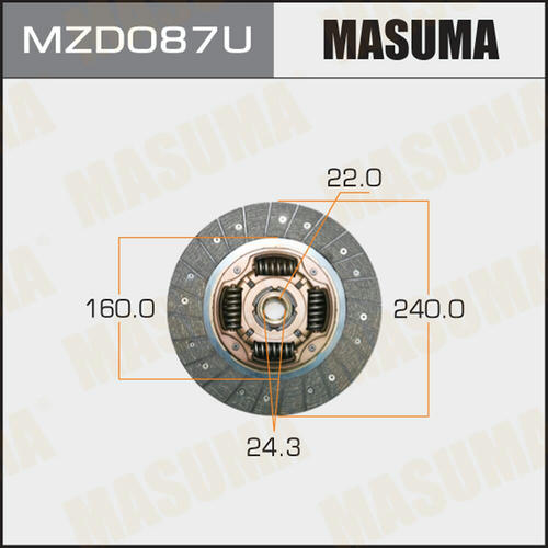 Диск сцепления Masuma, MZD087U