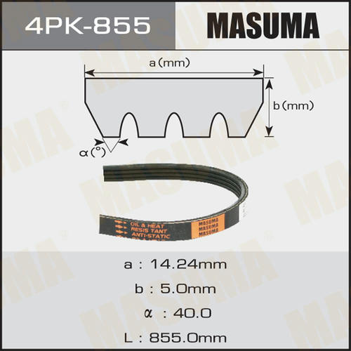 Ремень привода навесного оборудования Masuma, 4PK-855