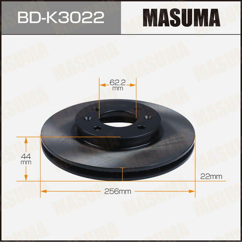 Диск тормозной Masuma, BD-K3022