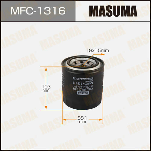 Фильтр масляный Masuma, MFC-1316