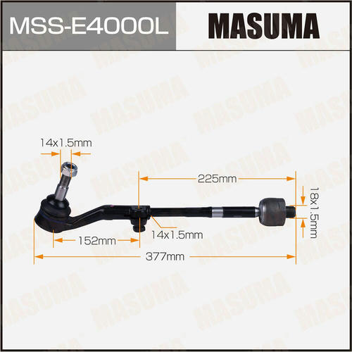 Тяга рулевая (комплект) Masuma, MSS-E4000L