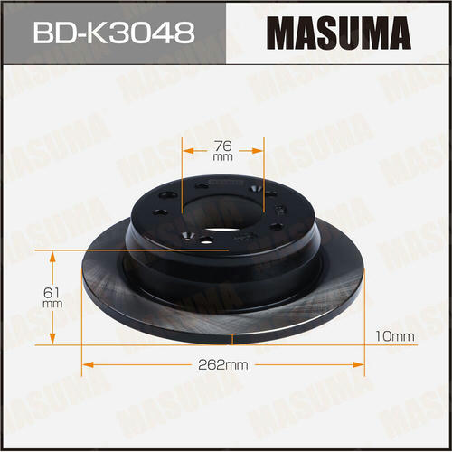 Диск тормозной Masuma, BD-K3048