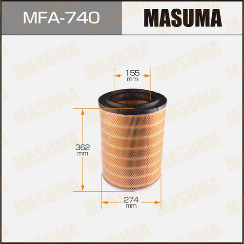 Фильтр воздушный Masuma, MFA-740