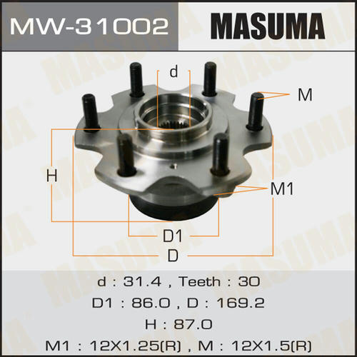 Ступичный узел Masuma, MW-31002