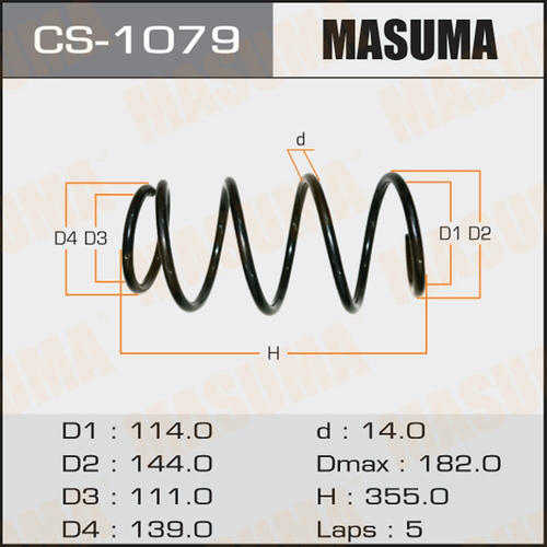 Пружина подвески Masuma, CS-1079