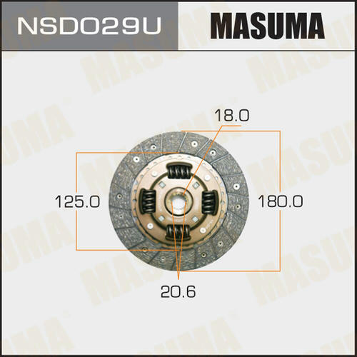 Диск сцепления Masuma, NSD029U