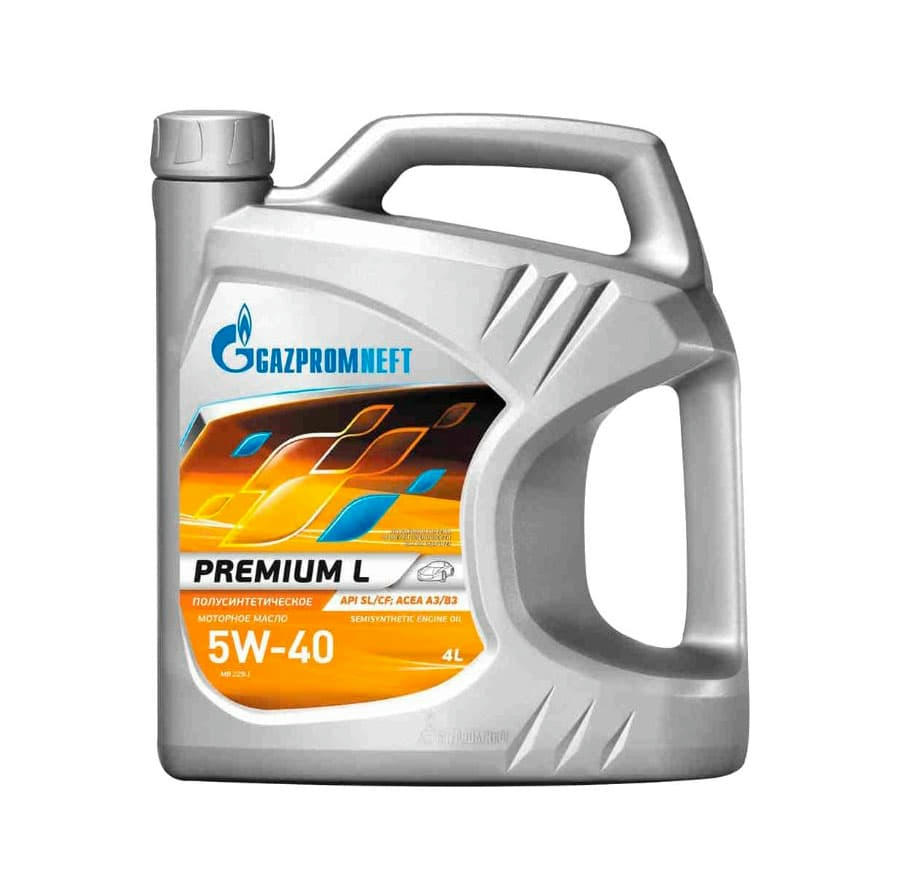 Масло моторное Gazpromneft Premium L 5W40 полусинтетическое 4л 2389900122