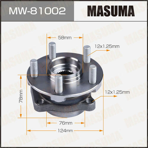 Ступичный узел Masuma, MW-81002