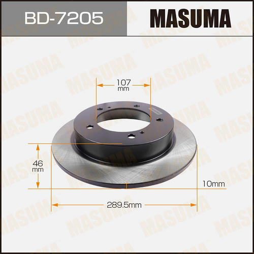 Диск тормозной Masuma, BD-7205