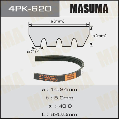 Ремень привода навесного оборудования Masuma, 4PK-620
