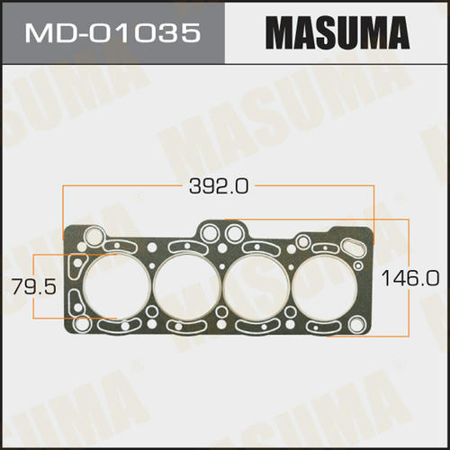 Прокладка ГБЦ (графит-эластомер) Masuma толщина 1,60 мм, MD-01035