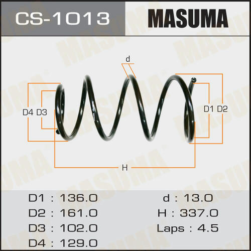 Пружина подвески Masuma, CS-1013
