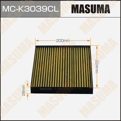 Фильтр салонный Masuma угольный, MC-K3039CL