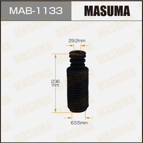 Пыльник амортизатора Masuma (резина), MAB-1133