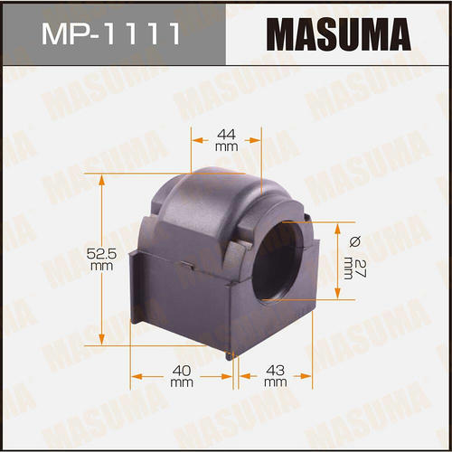 Втулка резиновая Masuma, MP-1111