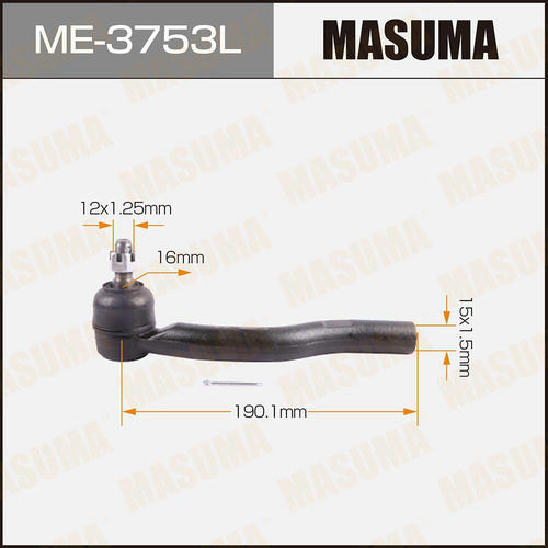 Наконечник рулевой Masuma, ME-3753L