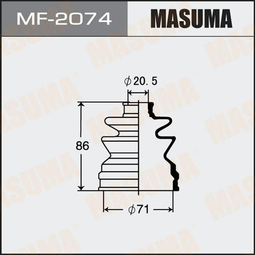 Пыльник ШРУСа Masuma (резина), MF-2074