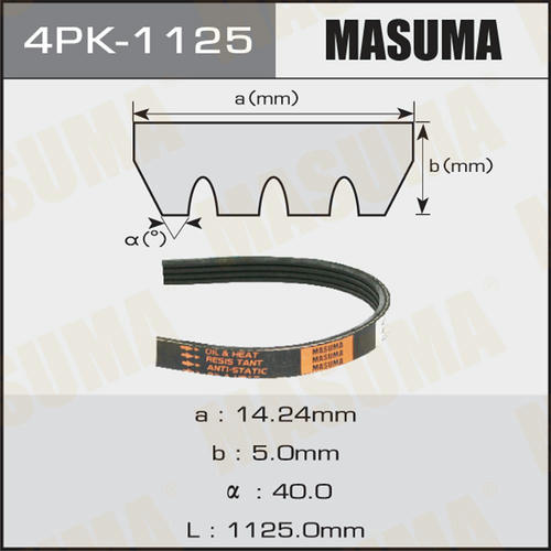 Ремень привода навесного оборудования Masuma, 4PK-1125