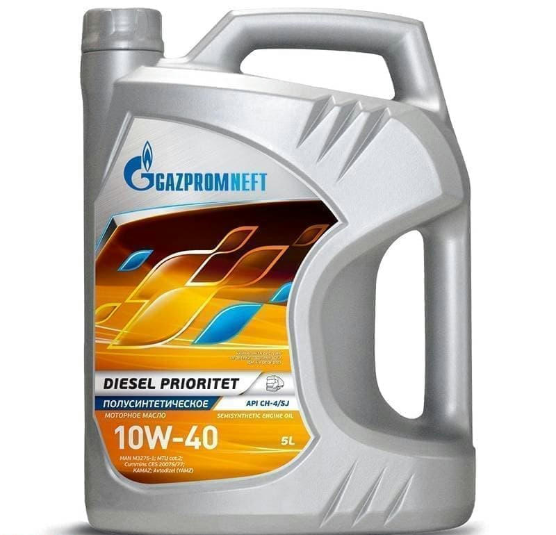 Масло Gazpromneft Diesel Prioritet 10W40 моторное полусинтетическое 5 л артикул 2389901344
