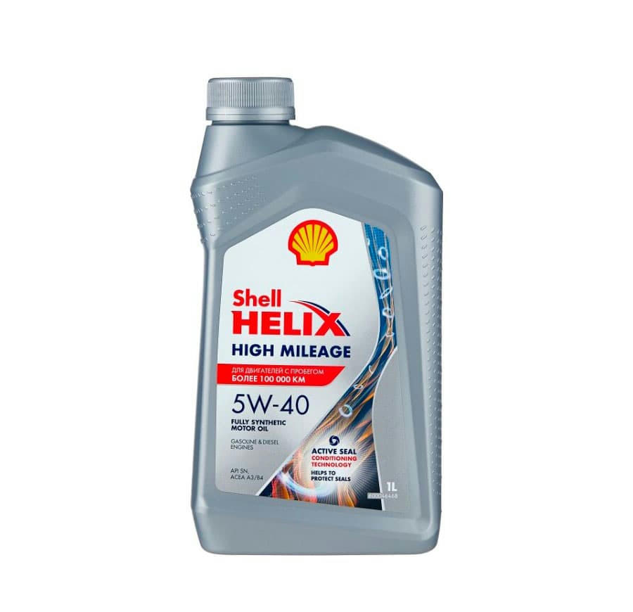 Масло моторное Shell Helix High Milleage 5W40 синтетическое 1л 550050426