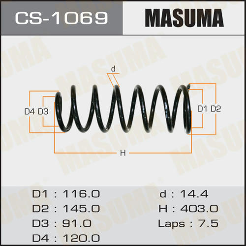 Пружина подвески Masuma, CS-1069