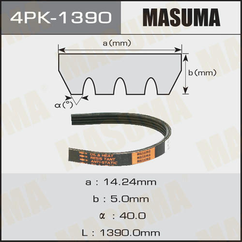 Ремень привода навесного оборудования Masuma, 4PK-1390