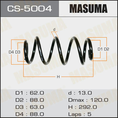 Пружина подвески Masuma, CS-5004
