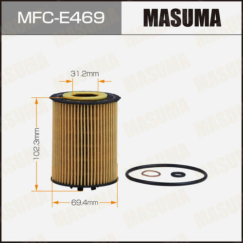 Фильтр масляный Masuma (вставка), MFC-E469