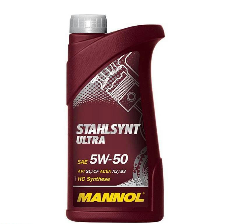 Масло MANNOL Stahlsynt Ultra 5W50 моторное синтетическое 1л артикул 1015