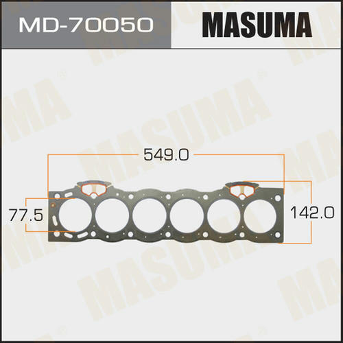 Прокладка ГБЦ (графит-эластомер) Masuma толщина 1,40 мм, MD-70050