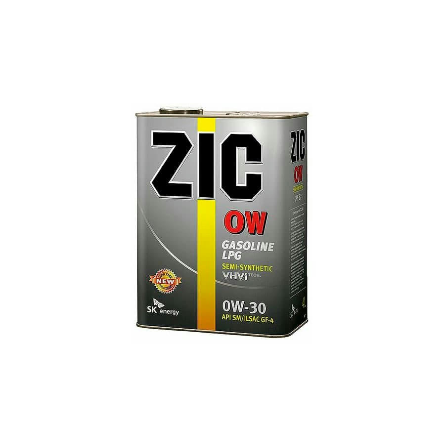 Масло моторное ZIC ZERO 30 0W30 синтетическое 4л 162676