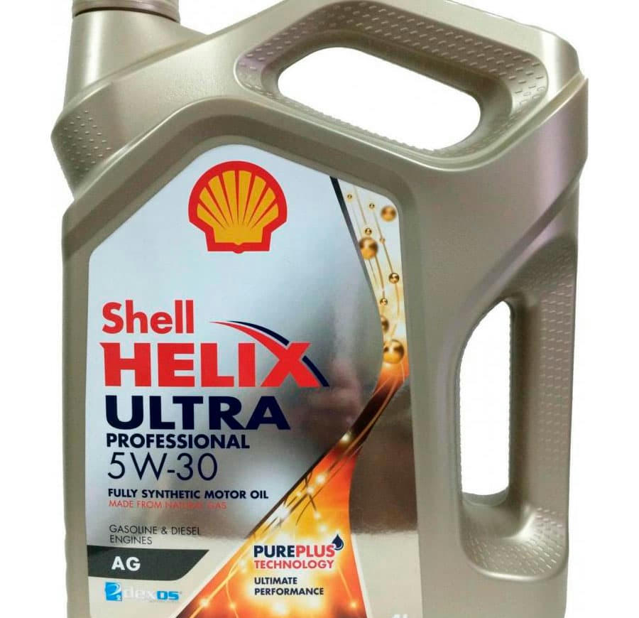 Масло моторное Shell Helix Ultra Professional AG 5W30 синтетическое 4л 550046399