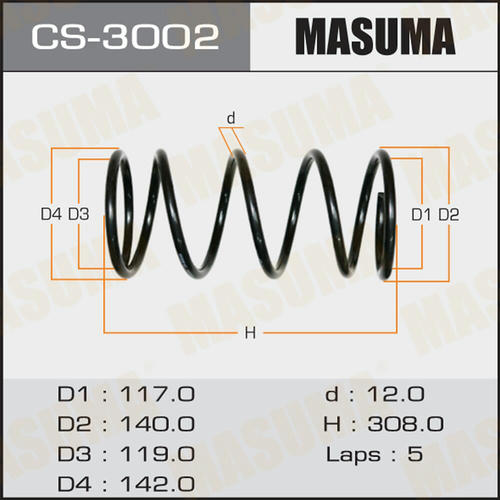 Пружина подвески Masuma, CS-3002