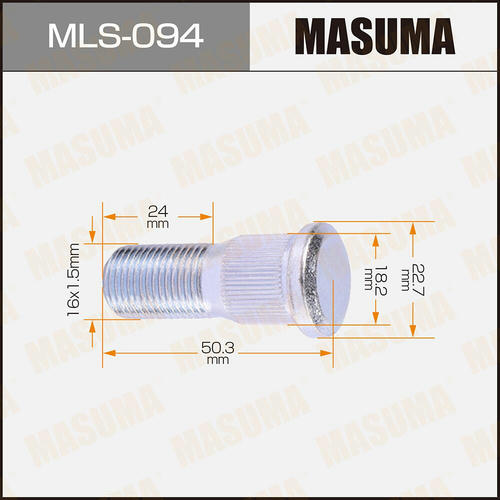 Шпилька колесная M16x1.5(L) Masuma, MLS-094