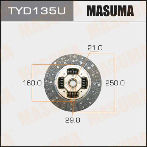 Диск сцепления Masuma, TYD135U