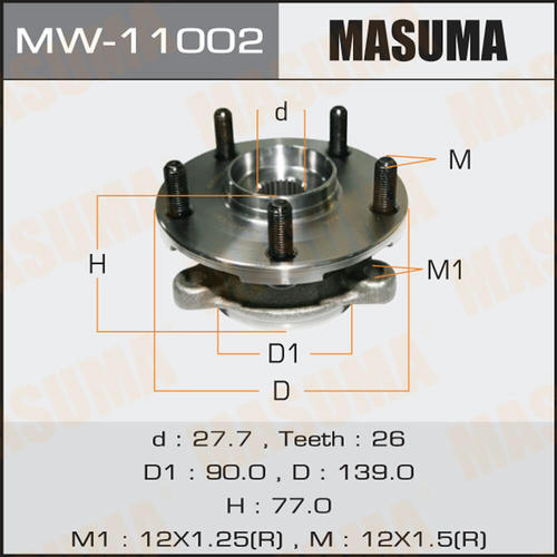 Ступичный узел Masuma, MW-11002