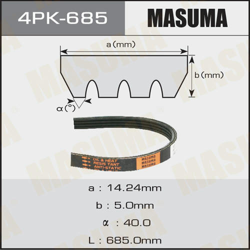 Ремень привода навесного оборудования Masuma, 4PK-685