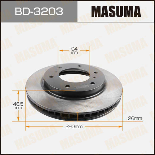 Диск тормозной Masuma, BD-3203