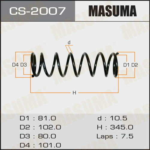 Пружина подвески Masuma, CS-2007