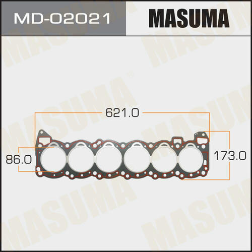 Прокладка ГБЦ (графит-эластомер) Masuma толщина 1,60 мм, MD-02021