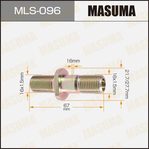 Шпилька колесная M16x1.5(R), M16x1.5(R) Masuma, MLS-096