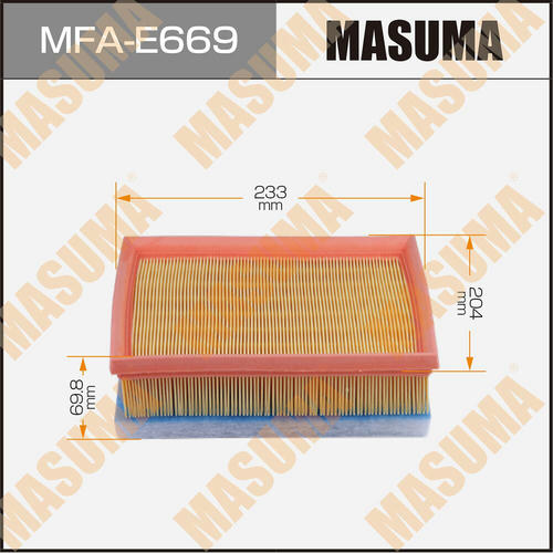 Фильтр воздушный Masuma, MFA-E669