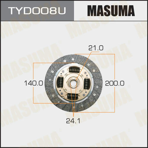 Диск сцепления Masuma, TYD008U