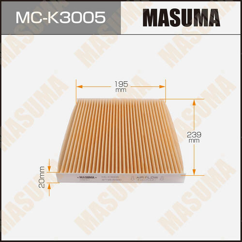 Фильтр салонный Masuma, MC-K3005