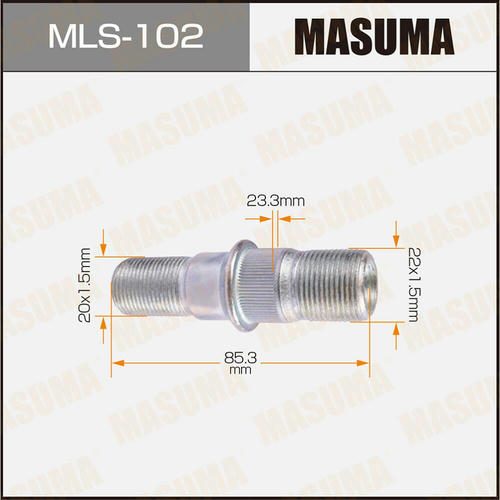 Шпилька колесная M22x1.5(L), M20x1.5(L) Masuma, MLS-102