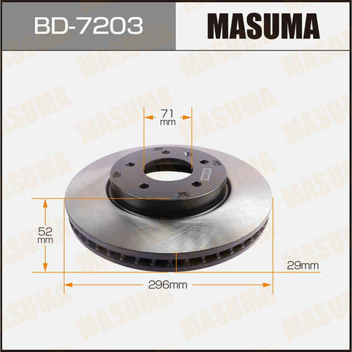 Диск тормозной Masuma, BD-7203
