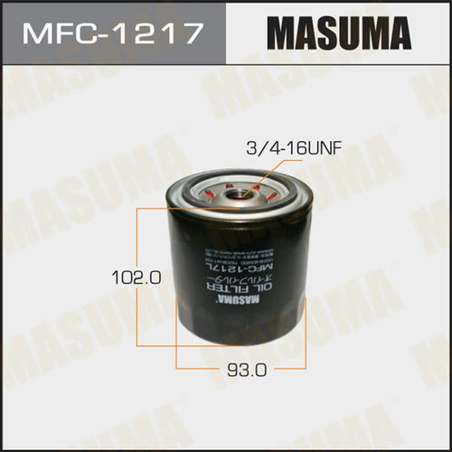Фильтр масляный Masuma, MFC-1217